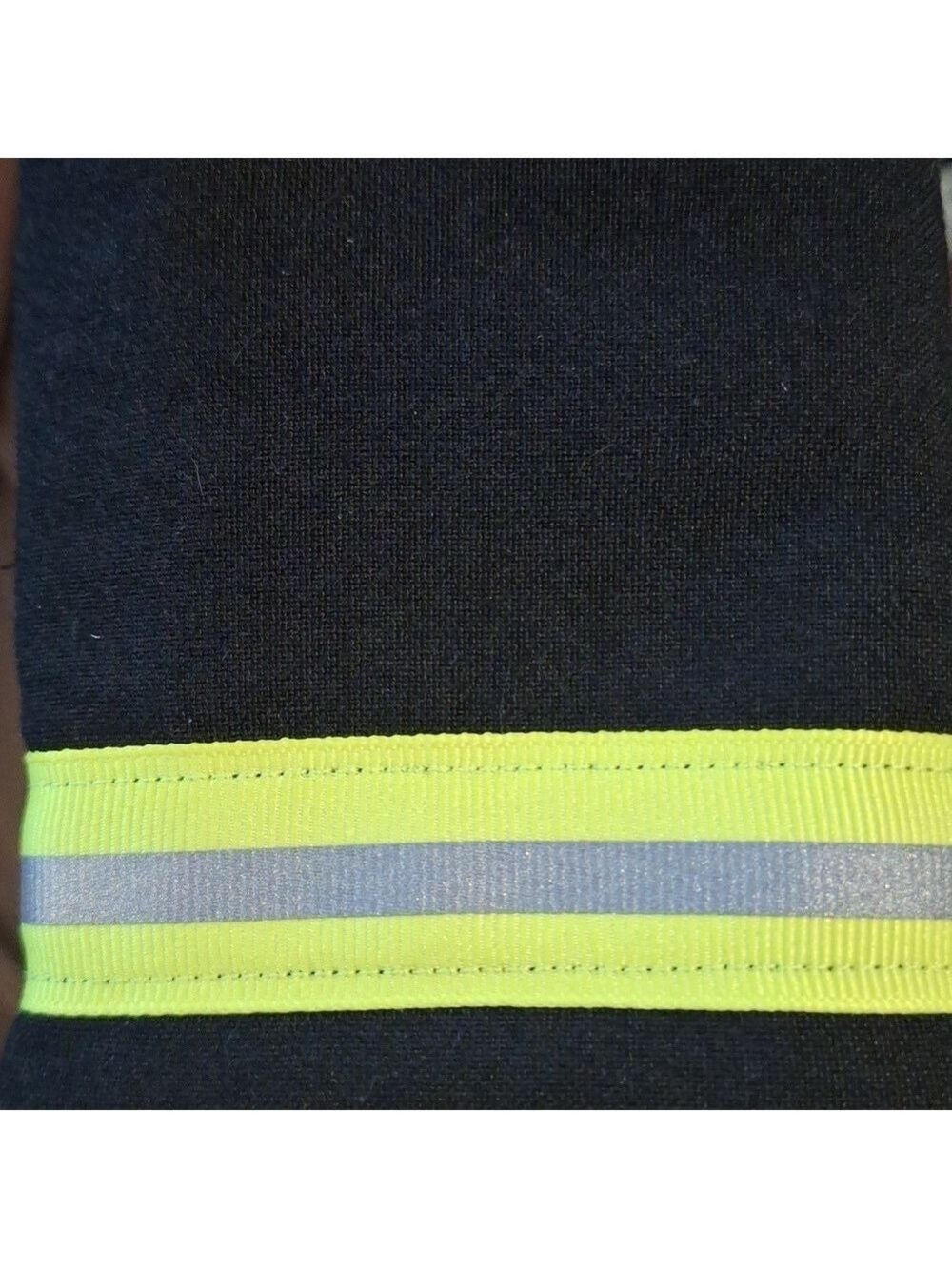 Reflective Wallet Black Yellow Tri-Fold